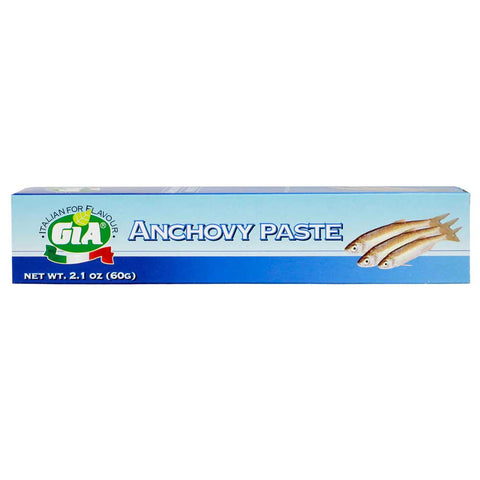 Box of Gia Anchovy Paste on a white background