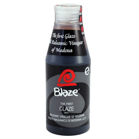 Bottle of Blaze glaze with a white background