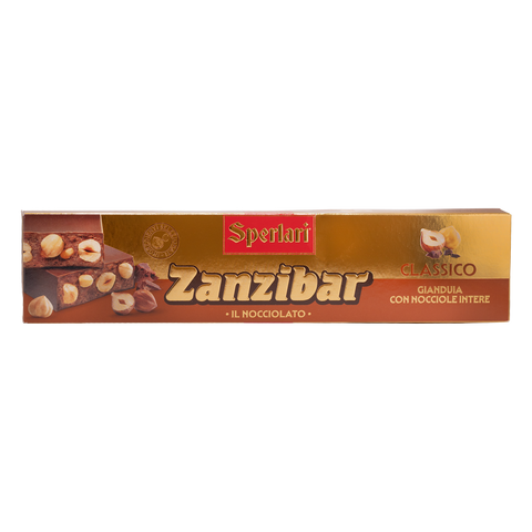 Sperlari Zanzibar chocolate bar packaging on a white background