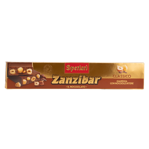 Sperlari Zanzibar chocolate bar packaging on a white background