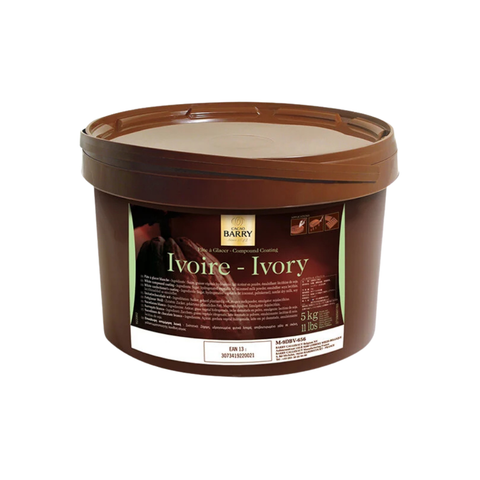 Brown container labeled 'Ivoire - Ivory' with a visible brand logo on a white background