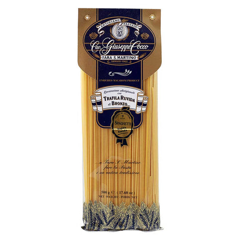 Pasta package with brand logo on a white background