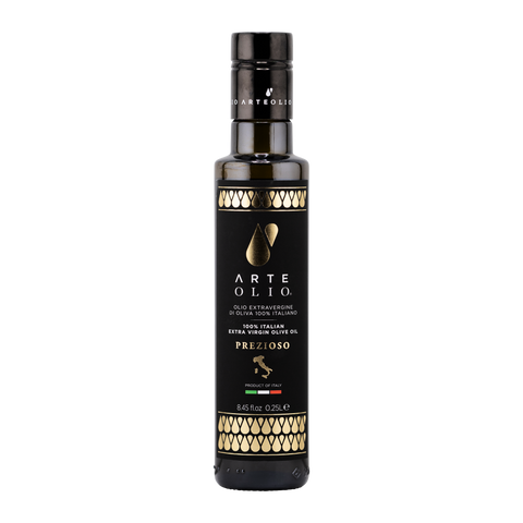 Bottle of Arte Olio olive oil on a white background